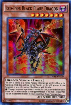 画像1: 【特価品】英語版 真紅眼の黒炎竜 CORE-EN020（スーパーレア）