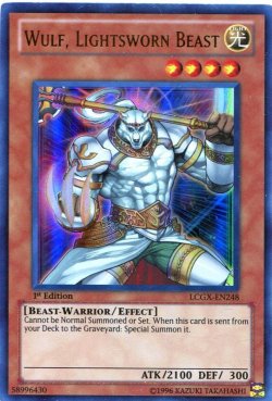 画像1: 【特価品】英語版 ライトロード・ビースト ウォルフ LCGX-EN248 1st（ウルトラレア）