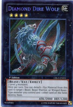 画像1: 【特価品】英語版 恐牙狼 ダイヤウルフ CBLZ-EN051 1st（シークレットレア）