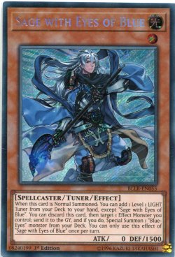 画像1: 【特価品】英語版 青き眼の賢士 BLLR-EN055 1st（シークレットレア）