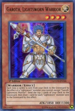 画像1: 【特価品】英語版 ライトロード・ウォリアー ガロス LCGX-EN246 1st（ウルトラレア）