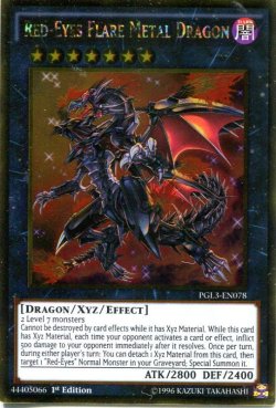 画像1: 【特価品】英語版 真紅眼の鋼炎竜 PGL3-EN078 1st（ゴールドレア）