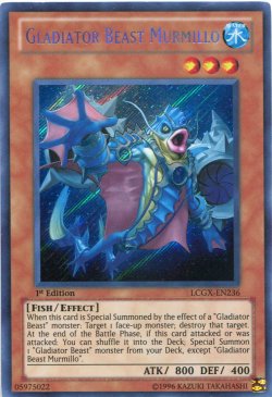 画像1: 【特価品】英語版 剣闘獣ムルミロ LCGX-EN236 1st（シークレットレア）