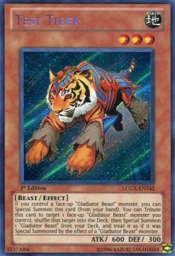 画像1: 【特価品】英語版 スレイブタイガー LCGX-EN242 1st（シークレットレア）