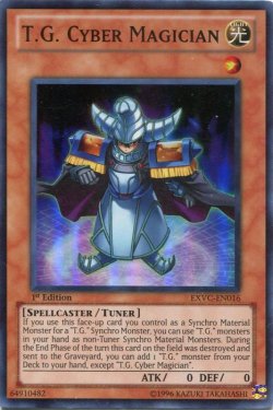 画像1: 【特価品】英語版 ＴＧ サイバー・マジシャン EXVC-EN016 1st（スーパーレア）