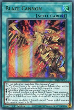 画像1: 【特価品】英語版 ゴッド・ブレイズ・キャノン LED7-EN005 1st（ウルトラレア）