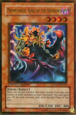 画像1: 【特価品】英語版 闇王プロメティス GLD1-EN027（ゴールドレア）