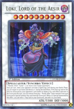 画像1: 【特価品】英語版 極神皇ロキ STOR-EN039 1st（ウルトラレア）