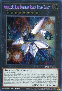 画像1: 【特価品】英語版 Ｎｏ.３８ 希望魁竜タイタニック・ギャラクシー RA02-EN036 1st（シークレットレア）