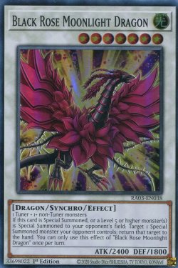 画像1: 【特価品】英語版 月華竜 ブラック・ローズ RA03-EN038 1st（スーパーレア）