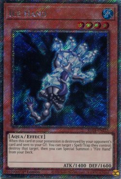 画像1: 【特価品】英語版 アイス・ハンド RA04-EN225 1st（プラチナシークレットレア）