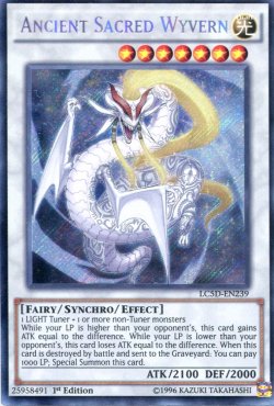 画像1: 【特価品】英語版 エンシェント・ホーリー・ワイバーン LC5D-EN239 1st（シークレットレア）