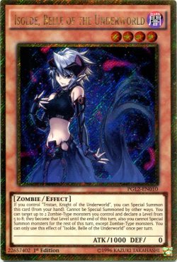 画像1: 【特価品】英語版 冥界の麗人イゾルデ PGL2-EN010 1st（シークレットレア）