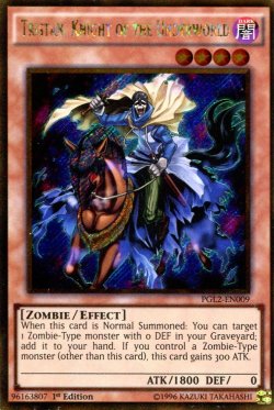 画像1: 【特価品】英語版 冥界騎士トリスタン PGL2-EN009 1st（ゴールドシークレットレア）