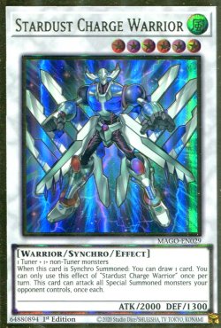 画像1: 【特価品】英語版 スターダスト・チャージ・ウォリアー MAGO-EN029 1st（プレミアムゴールドレア）
