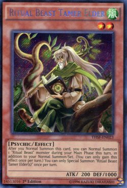 画像1: 【特価品】英語版 霊獣使いの長老 THSF-EN023 1st（シークレットレア）