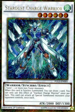 画像1: 【特価品】英語版 スターダスト・チャージ・ウォリアー PGL3-EN005 1st（ゴールドシークレットレア）