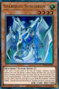 画像1: 【特価品】英語版 スターダスト・シンクロン MP22-EN119 1st（ウルトラレア）