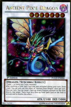 画像1: 【特価品】英語版 妖精竜 エンシェント PGLD-EN006 1st（ゴールドシークレットレア）