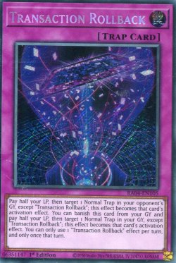 画像1: 【特価品】英語版 トランザクション・ロールバック RA04-EN105 1st（シークレットレア）