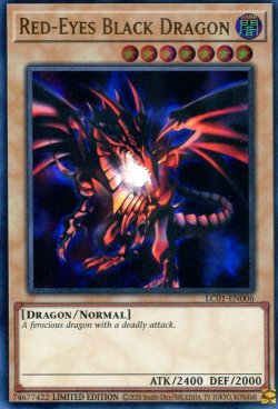 画像1: 【特価品】英語版 真紅眼の黒竜 LC01-EN006 Limited Edition 25th（ウルトラレア）