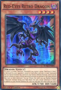 画像1: 【特価品】英語版 真紅眼の遡刻竜 BOSH-EN095 1st（スーパーレア）