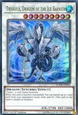 画像1: 【特価品】英語版 氷結界の龍 トリシューラ DUDE-EN014 1st（ウルトラレア）