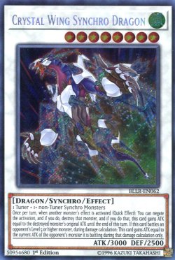 画像1: 【特価品】英語版 クリスタルウィング・シンクロ・ドラゴン BLLR-EN062 1st（シークレットレア）