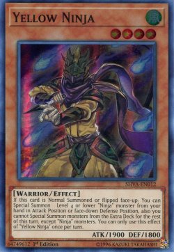 画像1: 【特価品】英語版 黄色い忍者 SHVA-EN012 1st（スーパーレア）