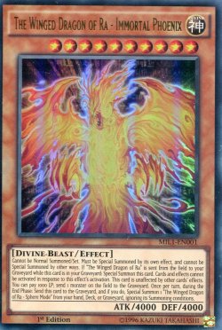 画像1: 【特価品】英語版 ラーの翼神竜－不死鳥 MIL1-EN001 1st（ウルトラレア）