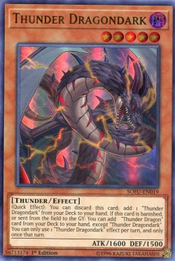 画像1: 【特価品】英語版 雷電龍－サンダー・ドラゴン SOFU-EN019 1st（ウルトラレア）