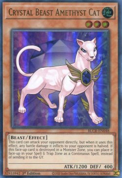 画像1: 【特価品】英語版 宝玉獣 アメジスト・キャット BLCR-EN048 1st（ウルトラレア）