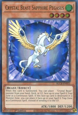 画像1: 【特価品】英語版 宝玉獣 サファイア・ペガサス BLCR-EN053 1st（ウルトラレア）
