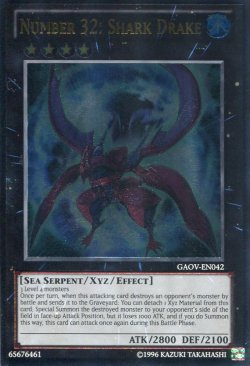 画像1: 【特価品】英語版 Ｎｏ.３２ 海咬龍シャーク・ドレイク GAOV-EN042（アルティメットレア）