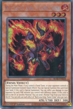 画像1: 【特価品】英語版 紅蓮王 フレイム・クライム BLTR-EN028 1st（シークレットレア）