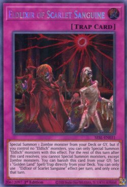 画像1: 【特価品】英語版 紅き血染めのエルドリクシル SESL-EN031 1st（シークレットレア）