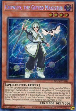 画像1: 【特価品】英語版 天賦の魔導士クロウリー BLMM-EN044 1st（シークレットレア）