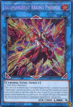 画像1: 【特価品】英語版 転生炎獣レイジング・フェニックス RA04-EN083 1st（シークレットレア）