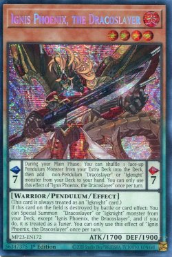 画像1: 【特価品】英語版 竜剣士イグニスＰ MP23-EN172 1st（プリズマティックシークレットレア）