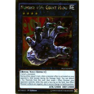 画像: 【特価品】英語版 Ｎｏ.１０６ 巨岩掌ジャイアント・ハンド PGL3-EN075 1st（ゴールドレア）