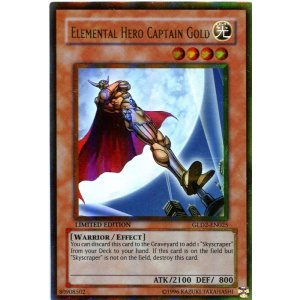 画像: 【特価品】英語版 E・HERO キャプテン・ゴールド GLD2-EN025 Limited Edition(ゴールドレア)