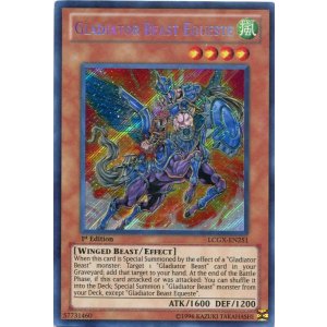 画像: 【特価品】英語版 剣闘獣エクイテ LCGX-EN251 1st(シークレットレア)
