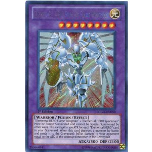 画像: 【特価品】英語版 E・HERO シャイニング・フレア・ウィングマン LCGX-EN050 1st(シークレットレア)