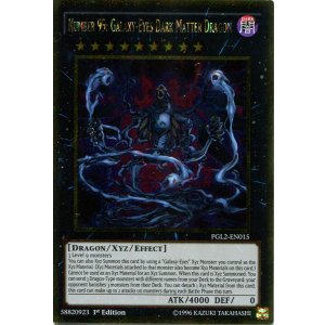 画像: 【特価品】英語版 No.95 ギャラクシーアイズ・ダークマター・ドラゴン PGL2-EN015 1st（ゴールドシークレットレア）