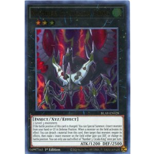 画像: 【特価品】英語版 No.3 地獄蝉王ローカスト・キング BLAR-EN028 1st(ウルトラレア)
