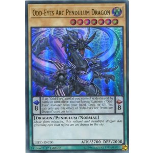 画像: 【特価品】英語版 オッドアイズ・アークペンデュラム・ドラゴン LEDD-ENC00 1st（ウルトラレア）