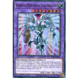 画像: 【特価品】英語版 Ｅ・ＨＥＲＯ シャイニング・フレア・ウィングマン BLAR-EN054 1st（ウルトラレア）