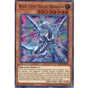 画像: 【特価品】英語版 ブルーアイズ・ソリッド・ドラゴン LED3-EN002 1st（ウルトラレア）