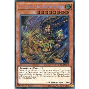 画像: 【特価品】英語版 黄竜の忍者 SHVA-EN013 1st（シークレットレア）