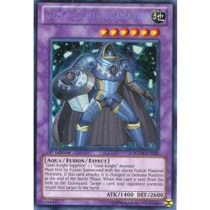 画像: 【特価品】英語版 ジェムナイト・アクアマリナ HA05-EN020 1st（シークレットレア）